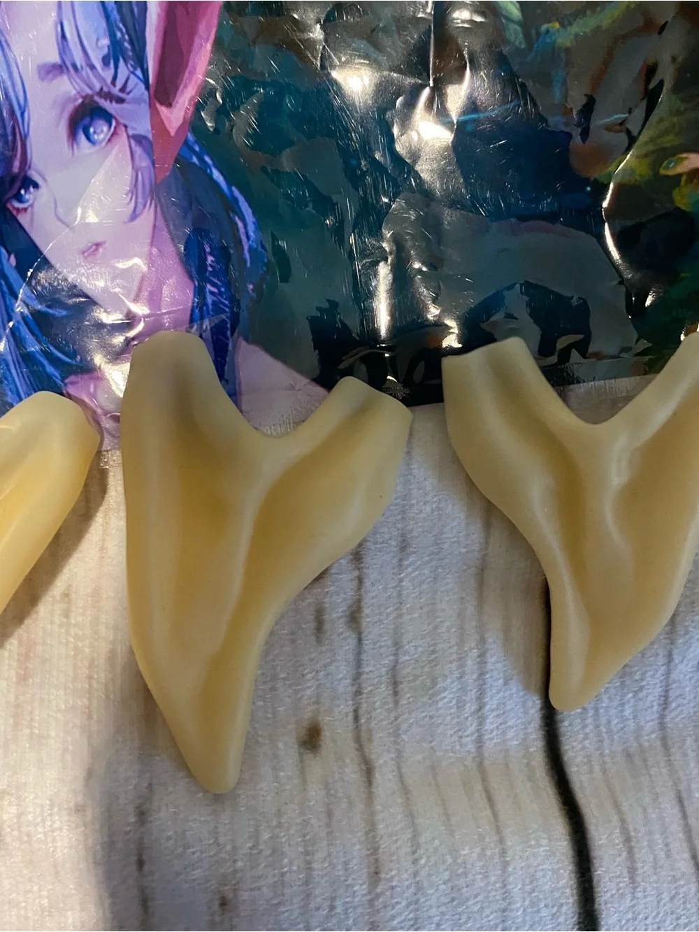 Kbraveo Fairy Goblin Pixie Latex Ears Pointy 2 Pairs Cosplay Costume Halloween